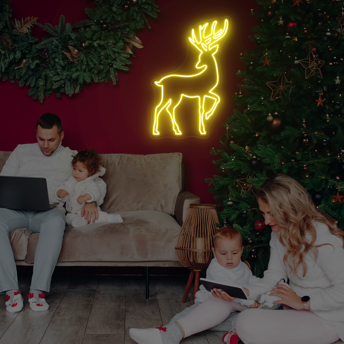 Elegant Stag Neon Sign | Majestic Deer LED Neon Sign