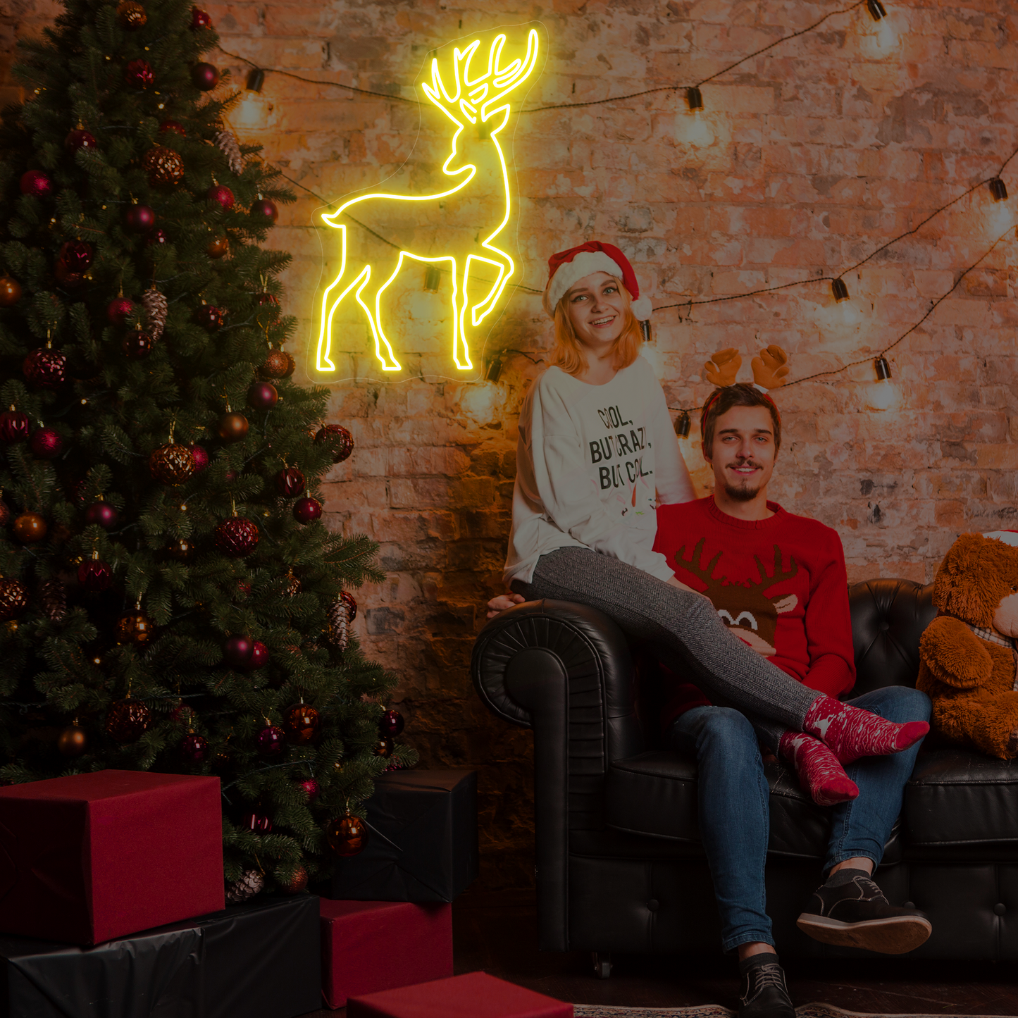 Elegant Stag Neon Sign | Majestic Deer LED Neon Sign
