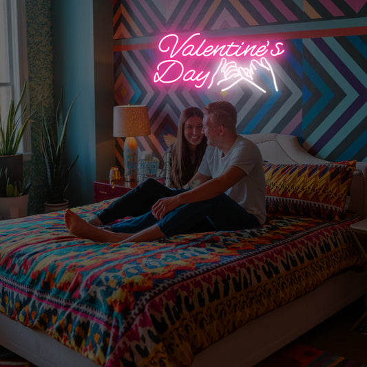 Romantic Neon Lights for Room – Love & Promise Wall Sign