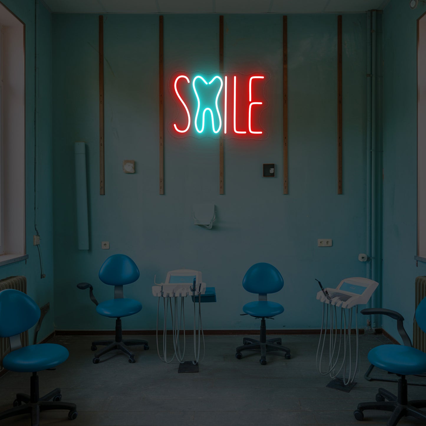 Smile Neon Sign – Smile Dental Neon Sign for Clinics & Home Decor