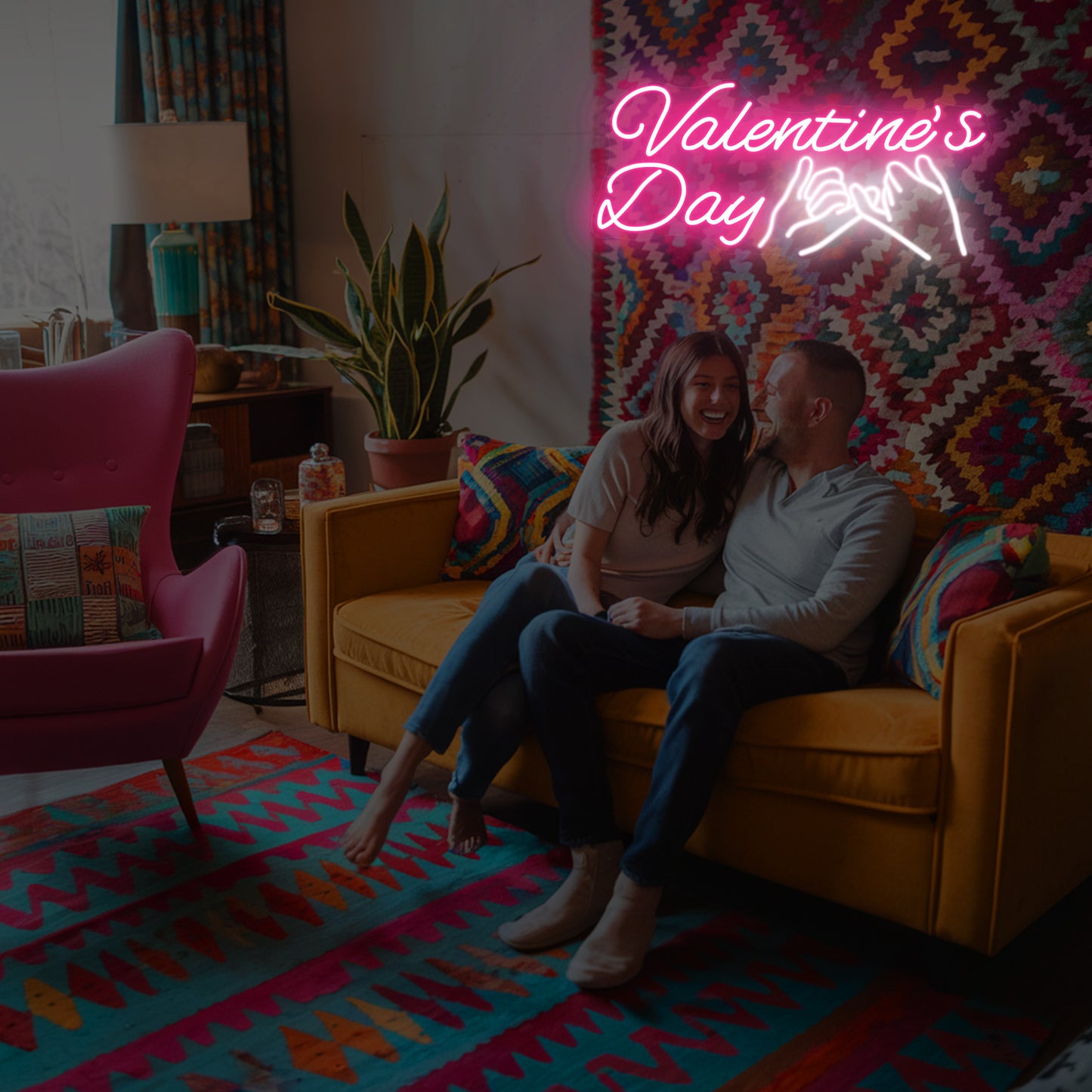 Romantic Neon Lights for Room – Love & Promise Wall Sign