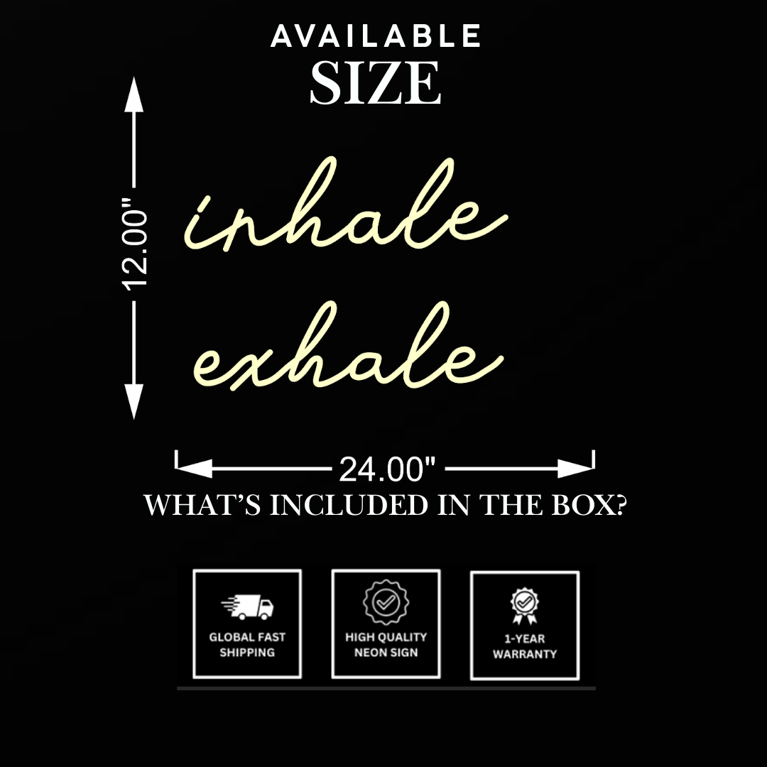 Inhale Exhale | Neon SIgn