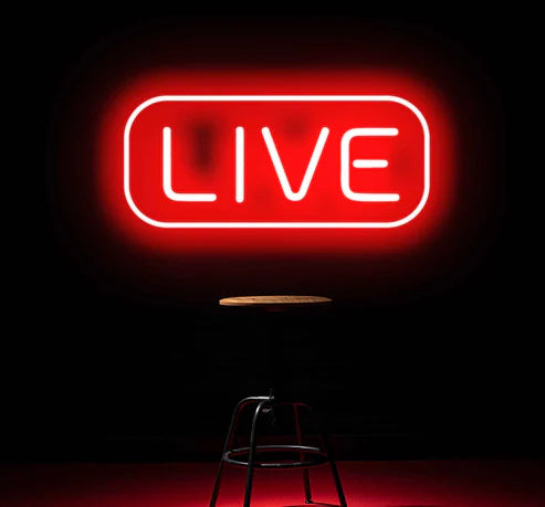 Live - Neon Sign