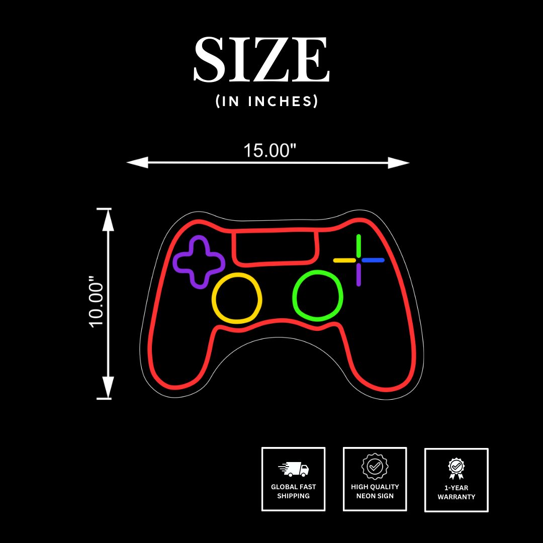 Game Controller Neon Sign