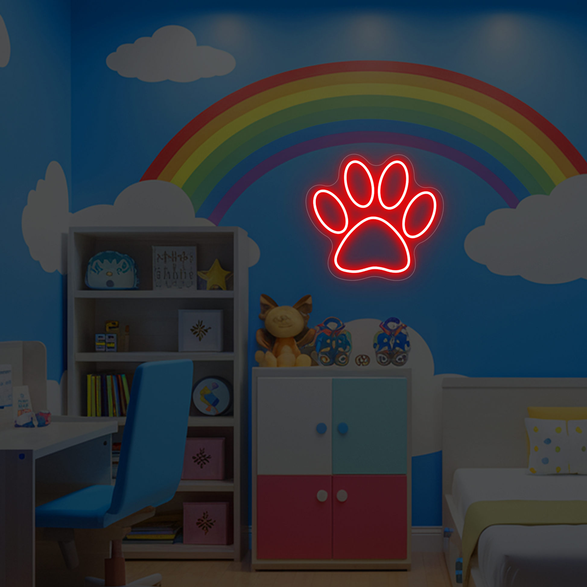 Paw-Print-Neon-Sign