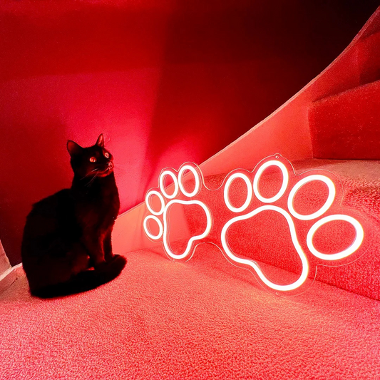Paw-Print-Neon-Sign