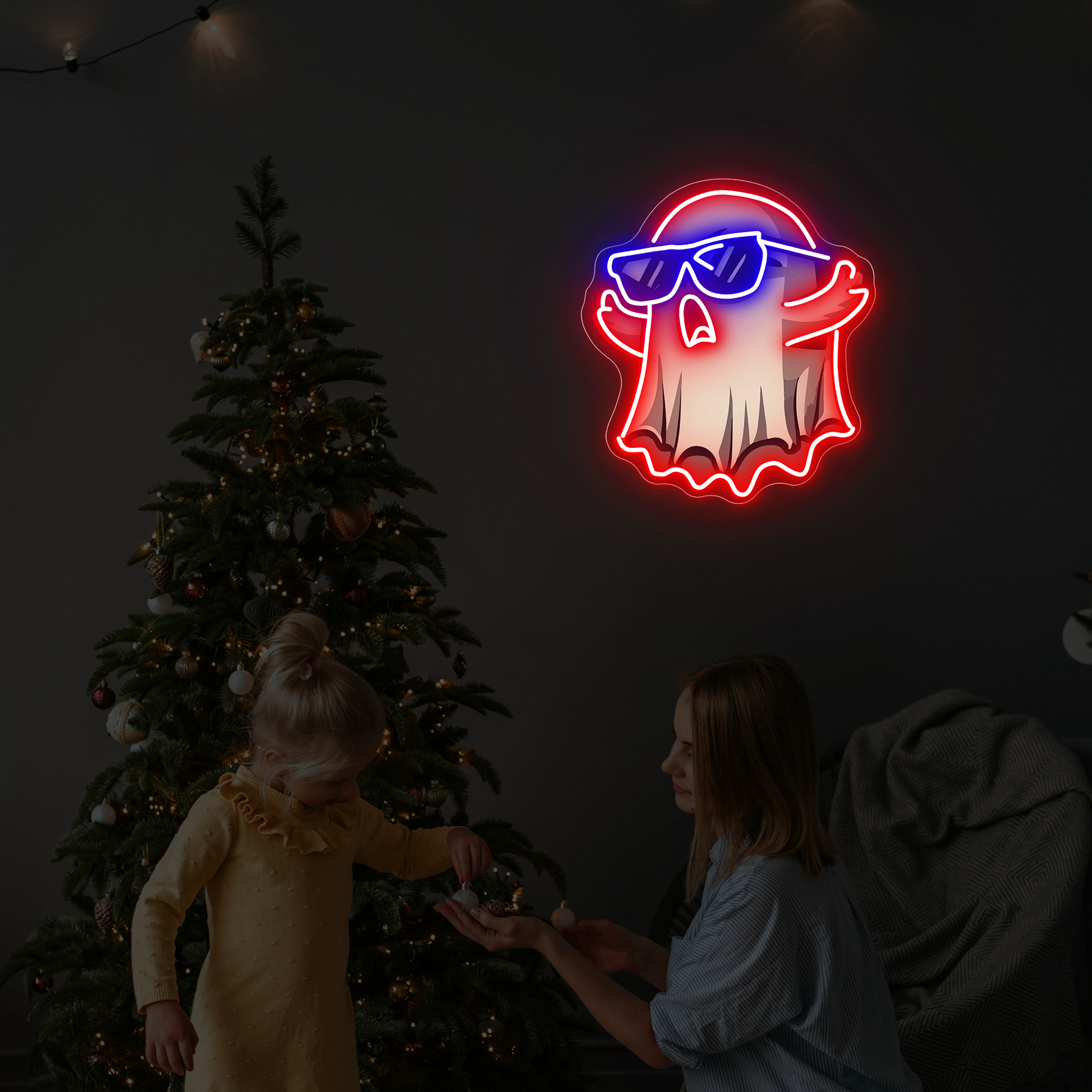 Scary-Ghost-UV-Neon-Sign