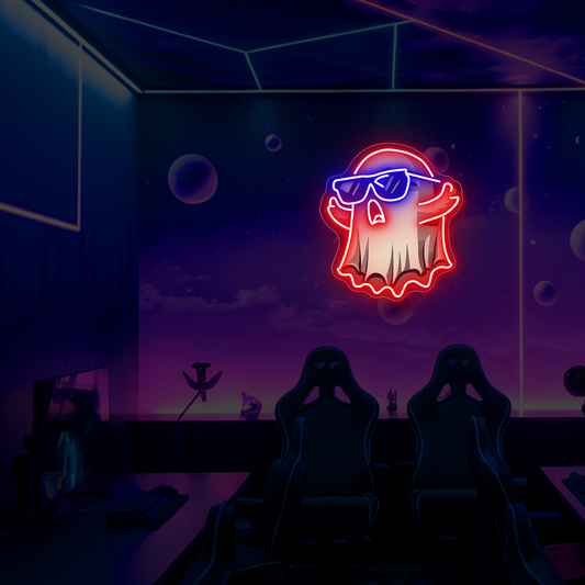 Scary-Ghost-UV-Neon-Sign