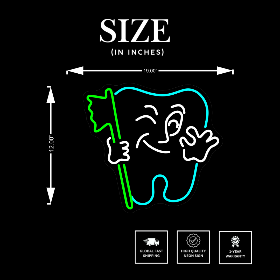 Smiling-Tooth-Neon-Sign