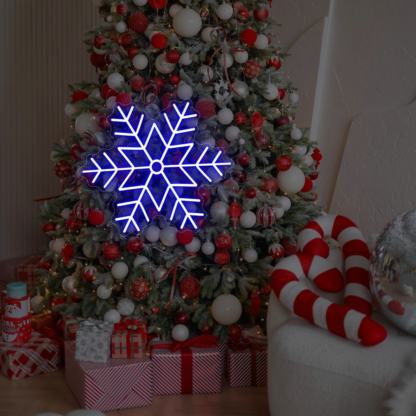 Snowflake Radiance Neon Sign | Winter Bliss Neon Light