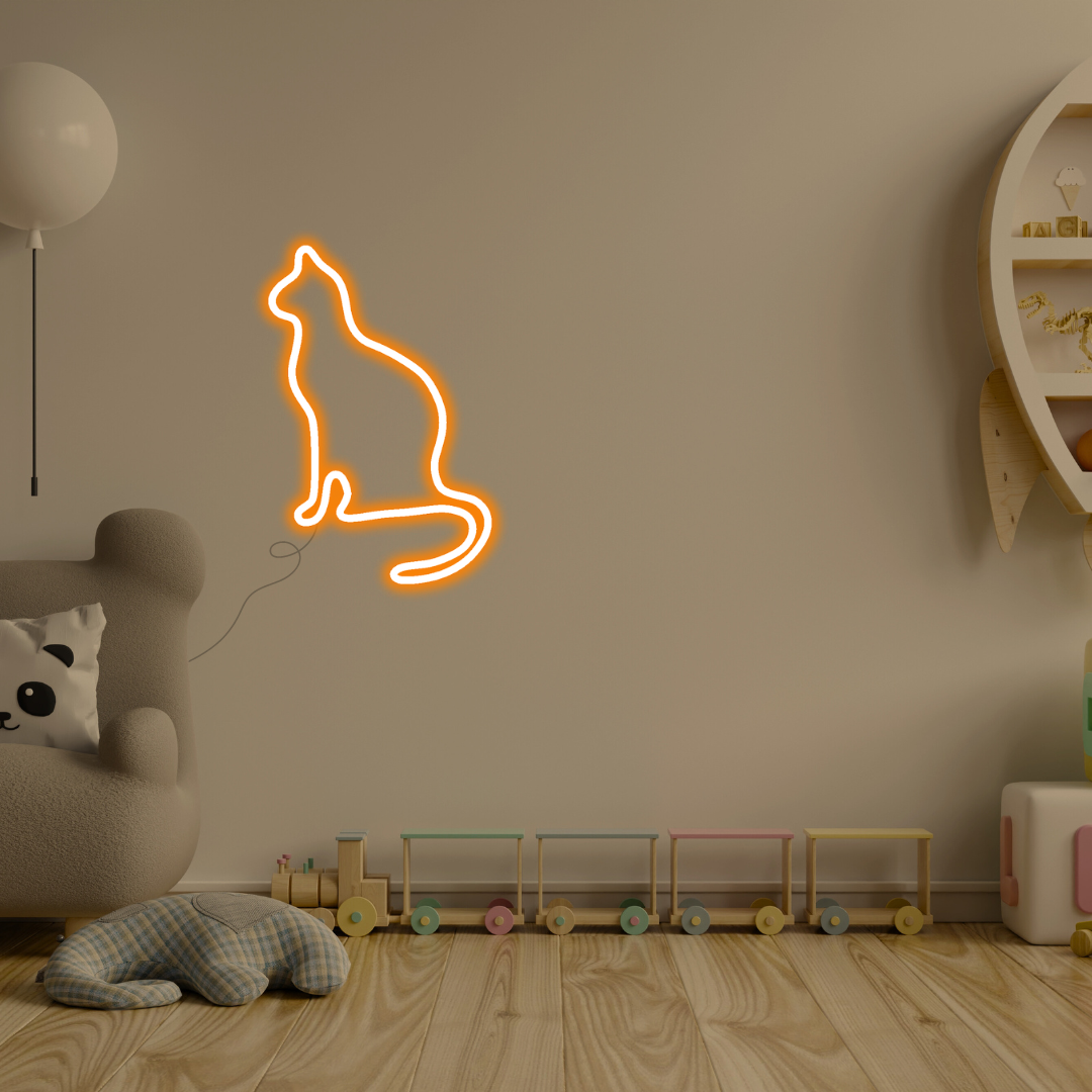 Cat Neon Sign | For Kids Room