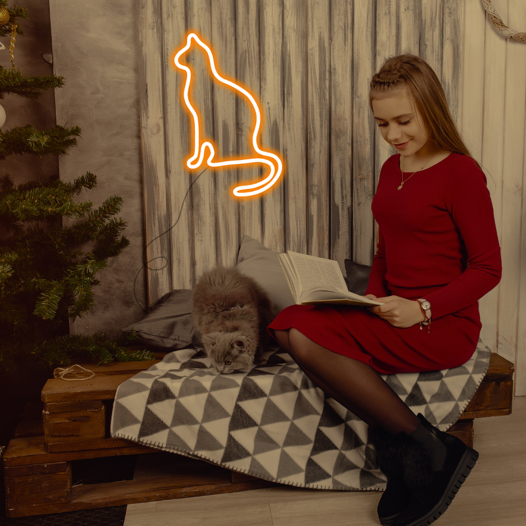 Cat Neon Sign | For Kids Room