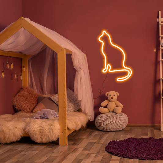 Cat Neon Sign | For Kids Room