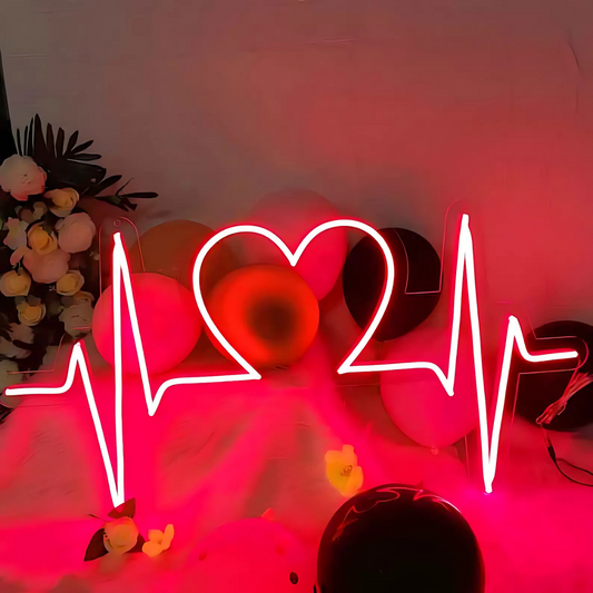 Heartbeat Neon Light | Heartfelt Neon Light