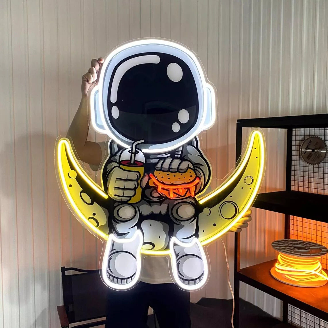 Custom Astronaut UV Print LED | Neon Sign