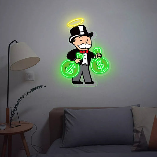 Monopoly Cash UV Print LED | Neon Sign
